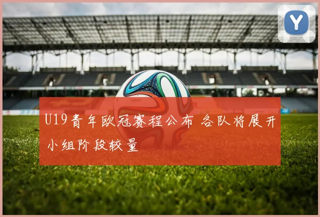 U19青年欧冠赛程公布 各队将展开小组阶段较量